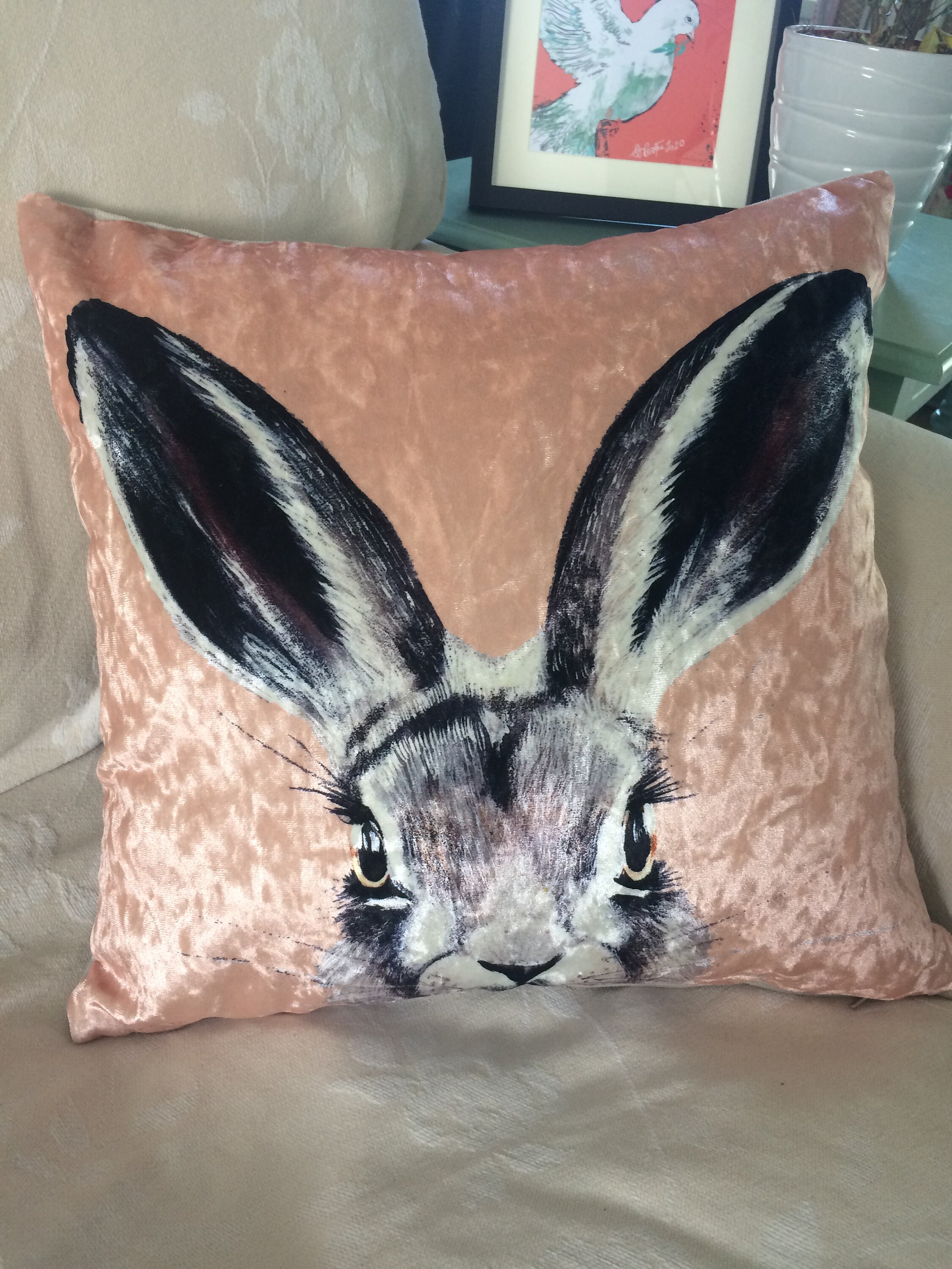 hare cushion covers
