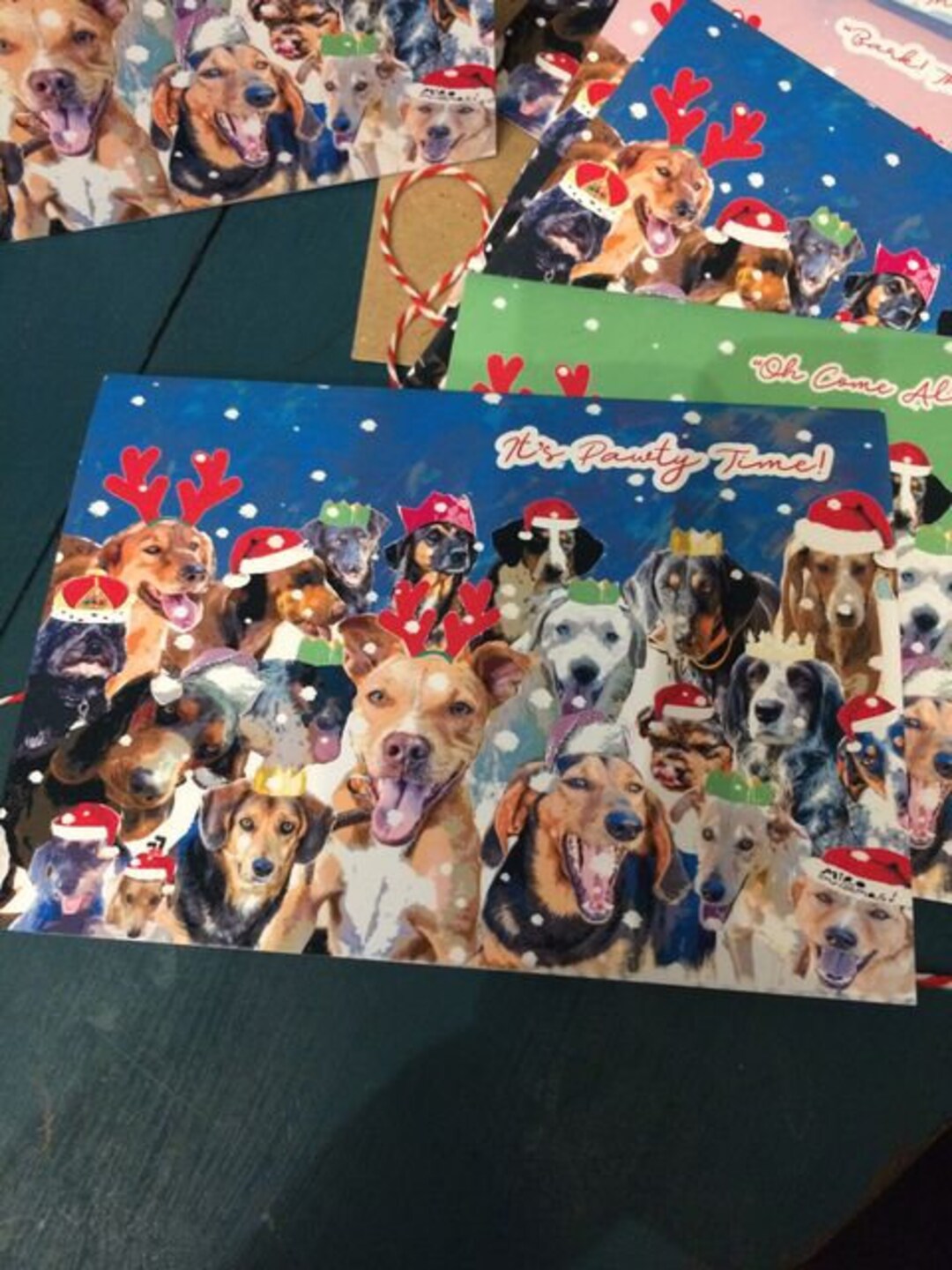 Dog Rescue Christmas Cards Pack of 5 Eco Lightweight Also Art Etsy UK