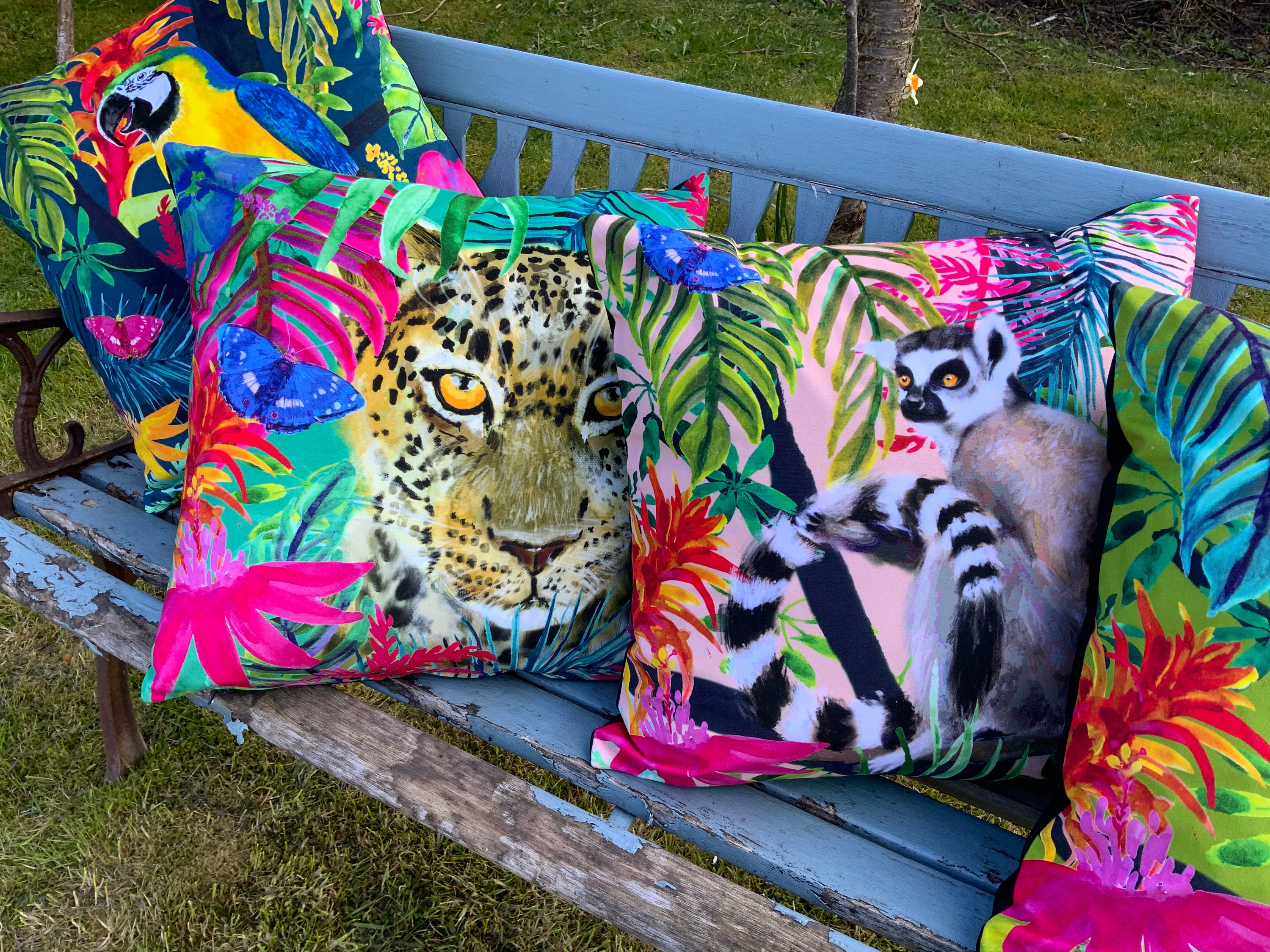 VOID Pelliccia di Leone Cuscini Campione Rivestimento per Uso Outdoor e Indoor Pelo Animale predatore felino Giungla Safari, Kissen Größe:80 x 80 cm