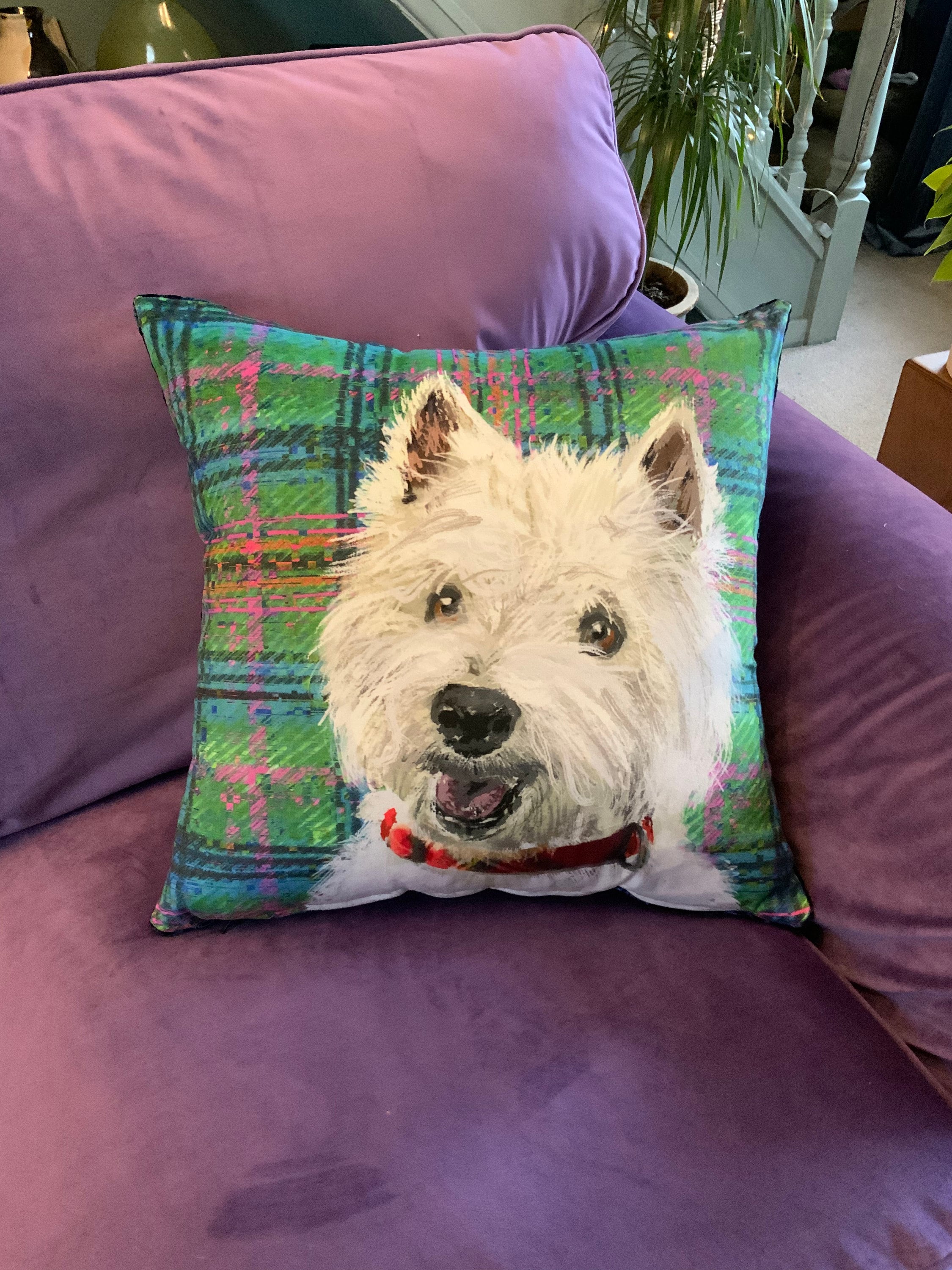 westie dog cushions