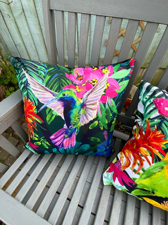 Coussin Salon De Jardin Exterieur, Multicolore, Florale, 43Cm X