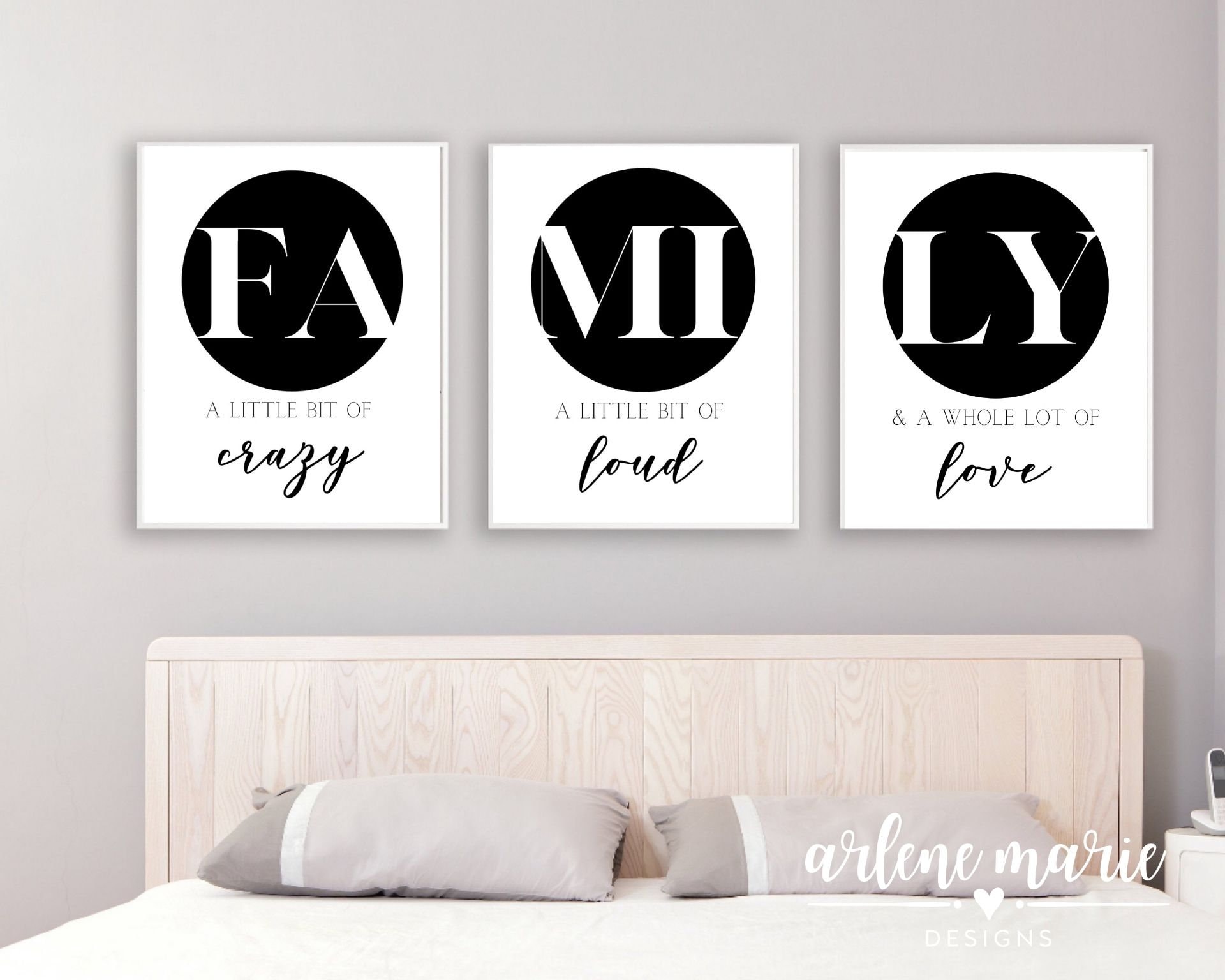 Family Wall Art Bundle Instant Download Home Decor Etsy