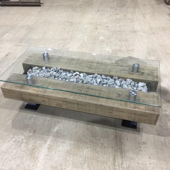 Industrial Style Reclaimed Sleepers Coffee Table Etsy