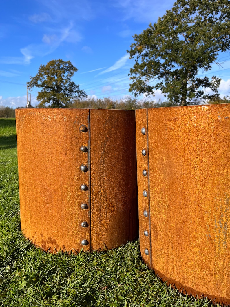 Planter Rivets Corten Steel Plant Pots Reclaimed Rivets - Etsy