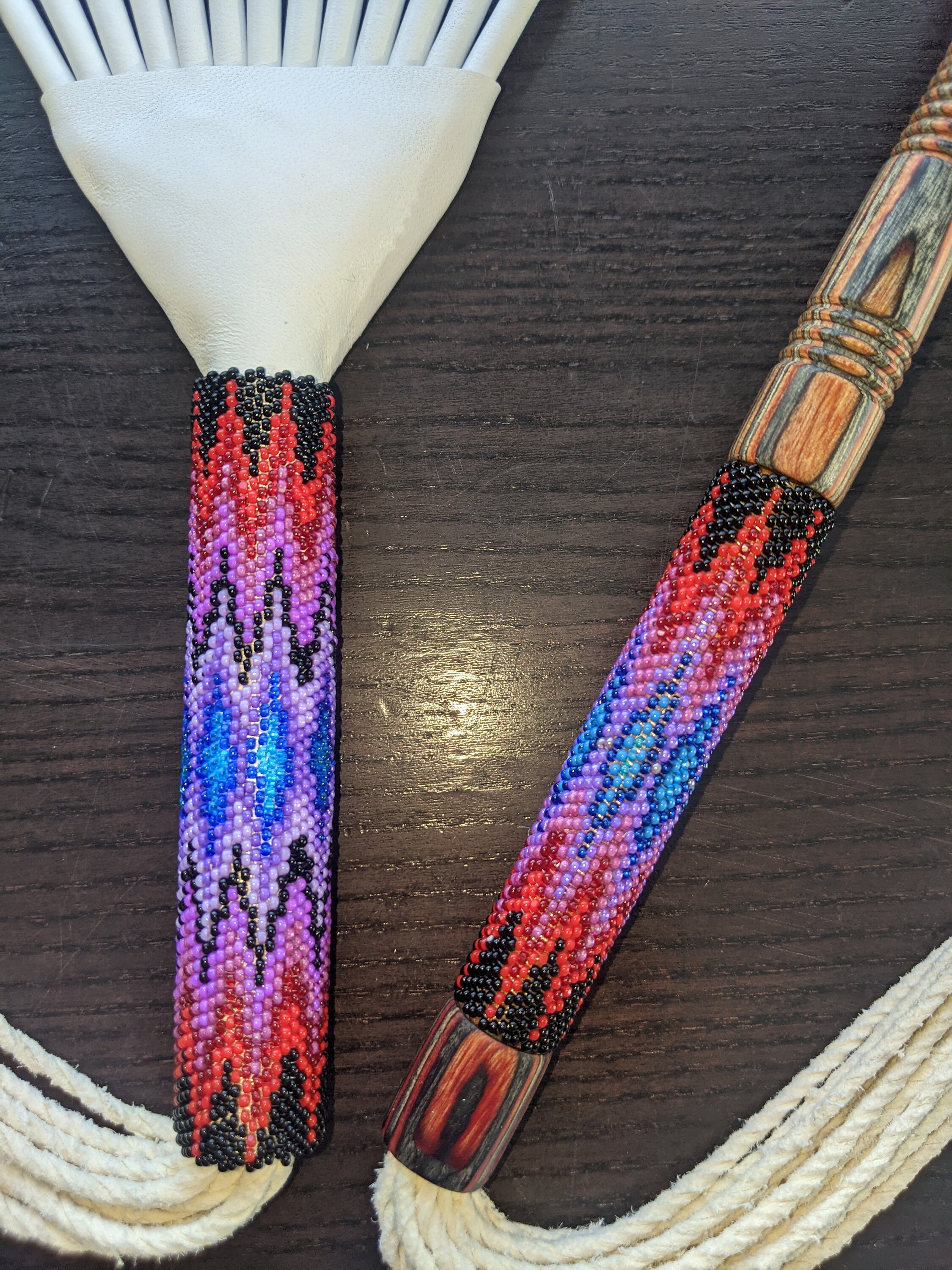 Peyote Fan & Gourd Rattle Etsy