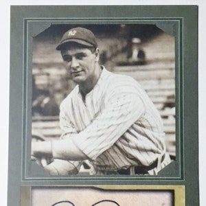 Desktop Frame Babe Ruth Connects Autograph Replica Print Signed Landscape