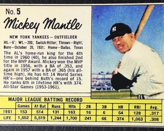 Baseball Trading Cards With Jello Refrigerator Fridge Magnet Mickey Mantle B8