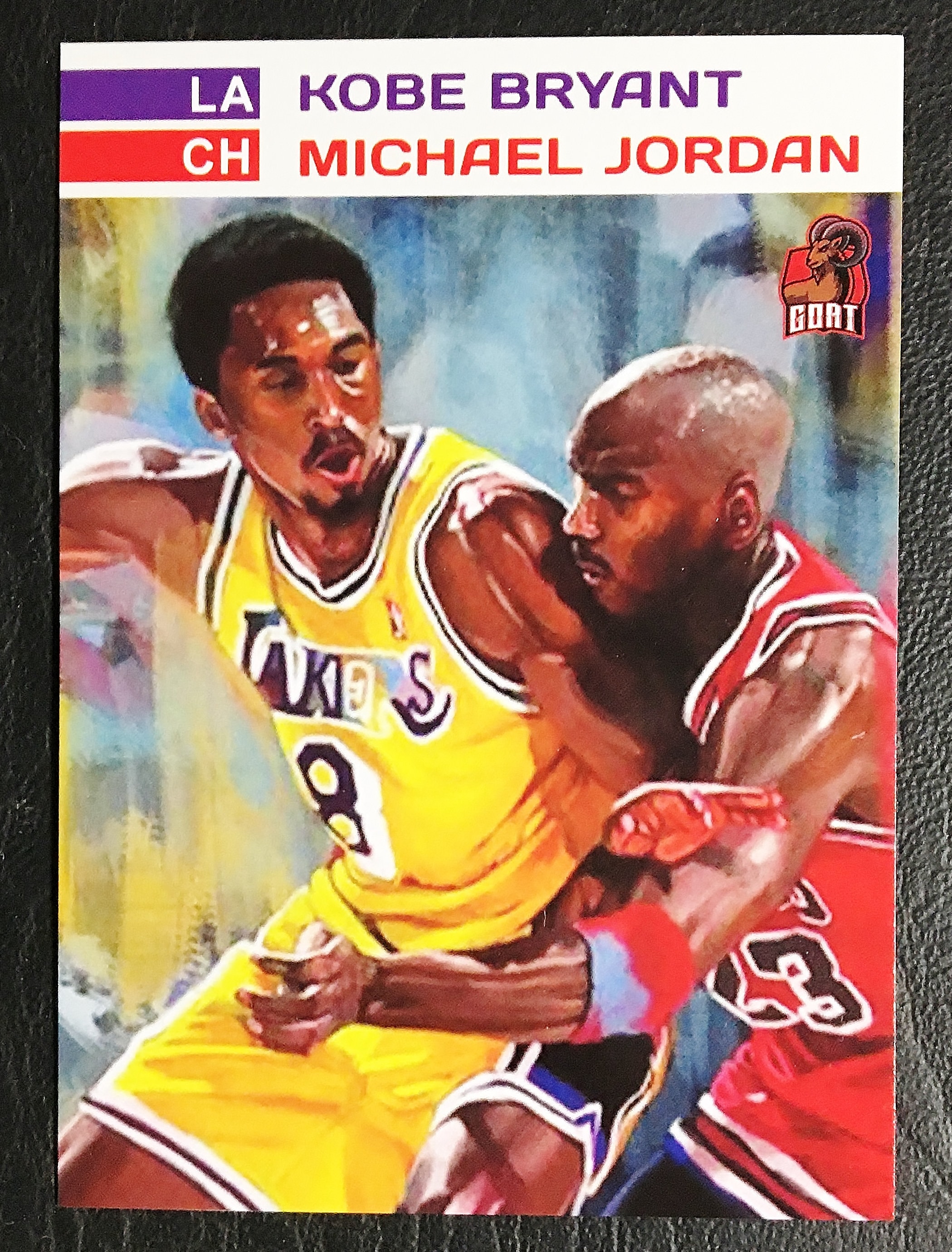 Kobe Bryant Michael Jordan Custom Art 
