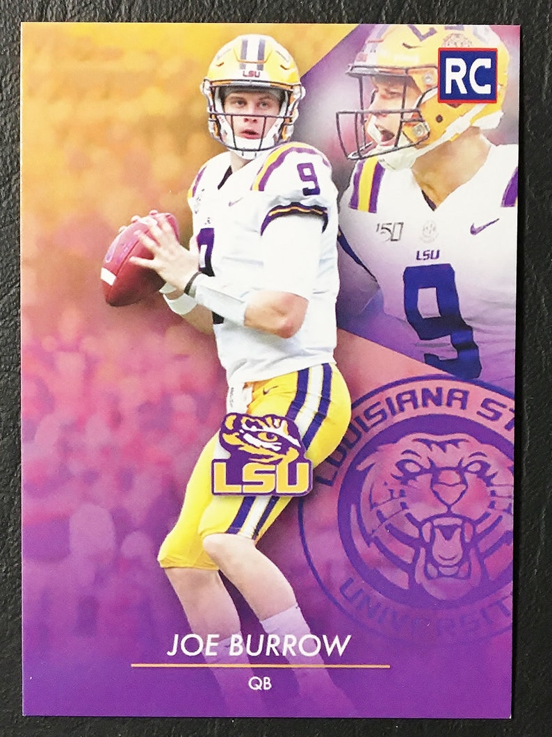 2020 Joe Burrow LSU Custom Rookie Card Mint Condition Etsy