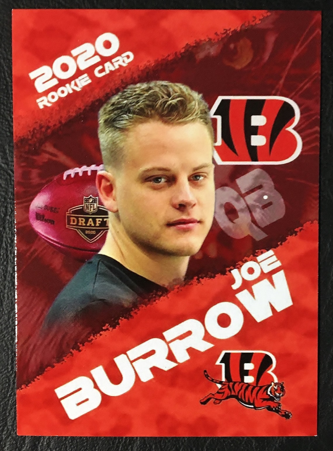 2020 Rookie Gems Joe Burrow Rookie Custom Card Mint Etsy