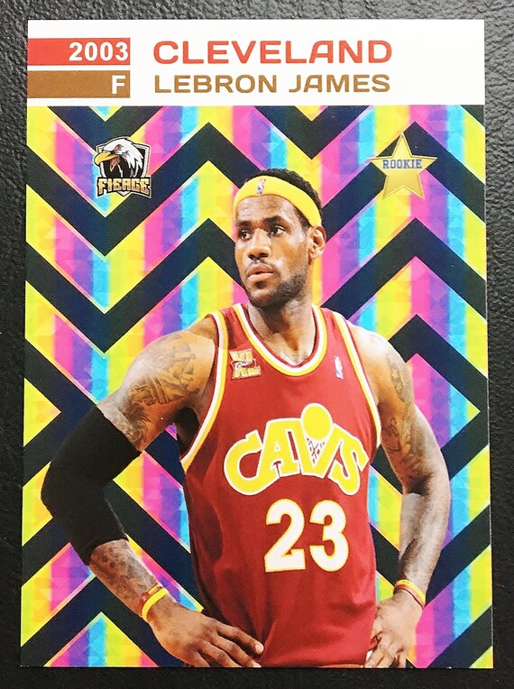 Buy 2003 Lebron James Prism Style Star Rookie Custom Card Mint