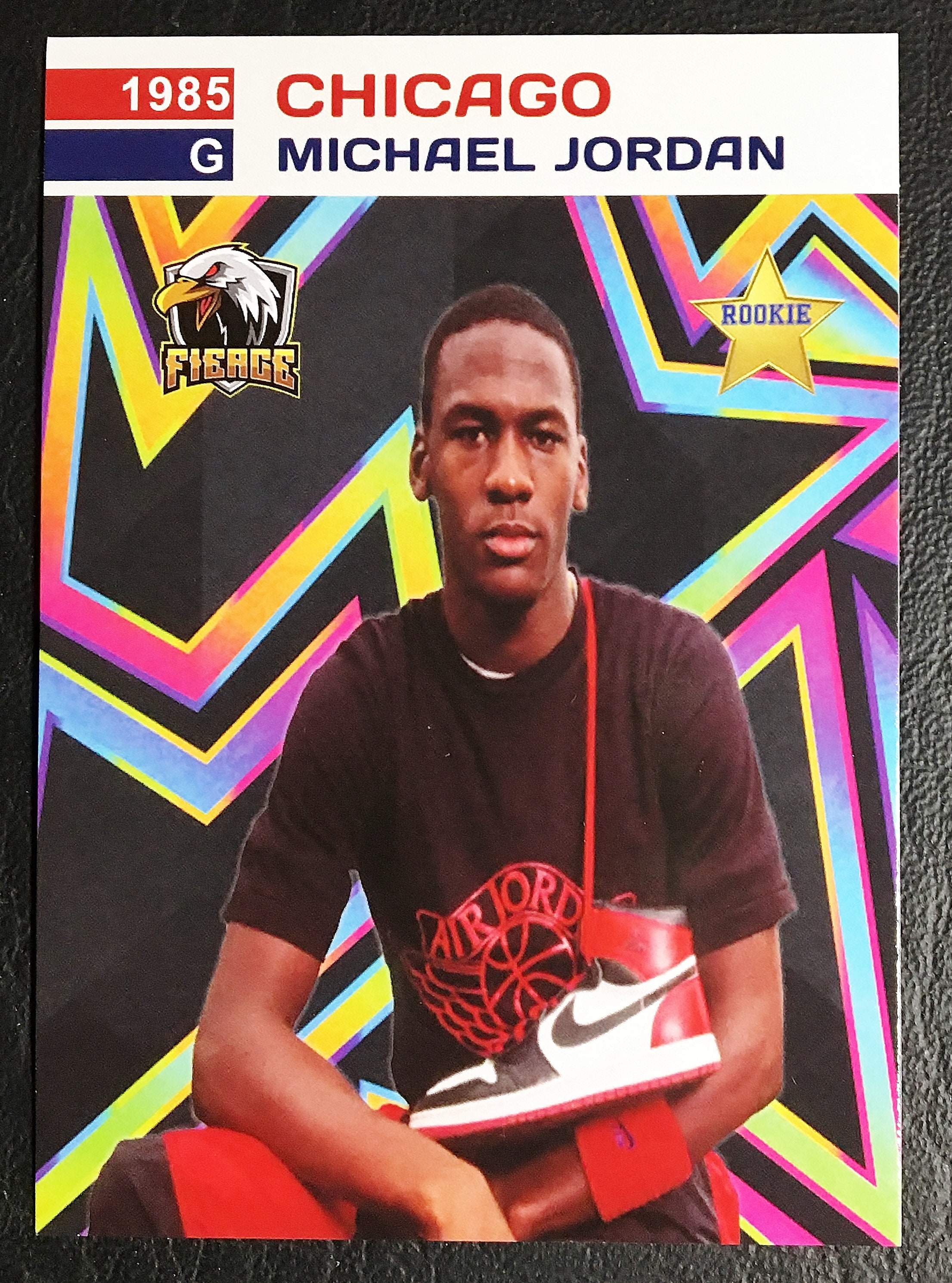1985 Fierce Michael Jordan Star Rookie Nike Basketball - Etsy