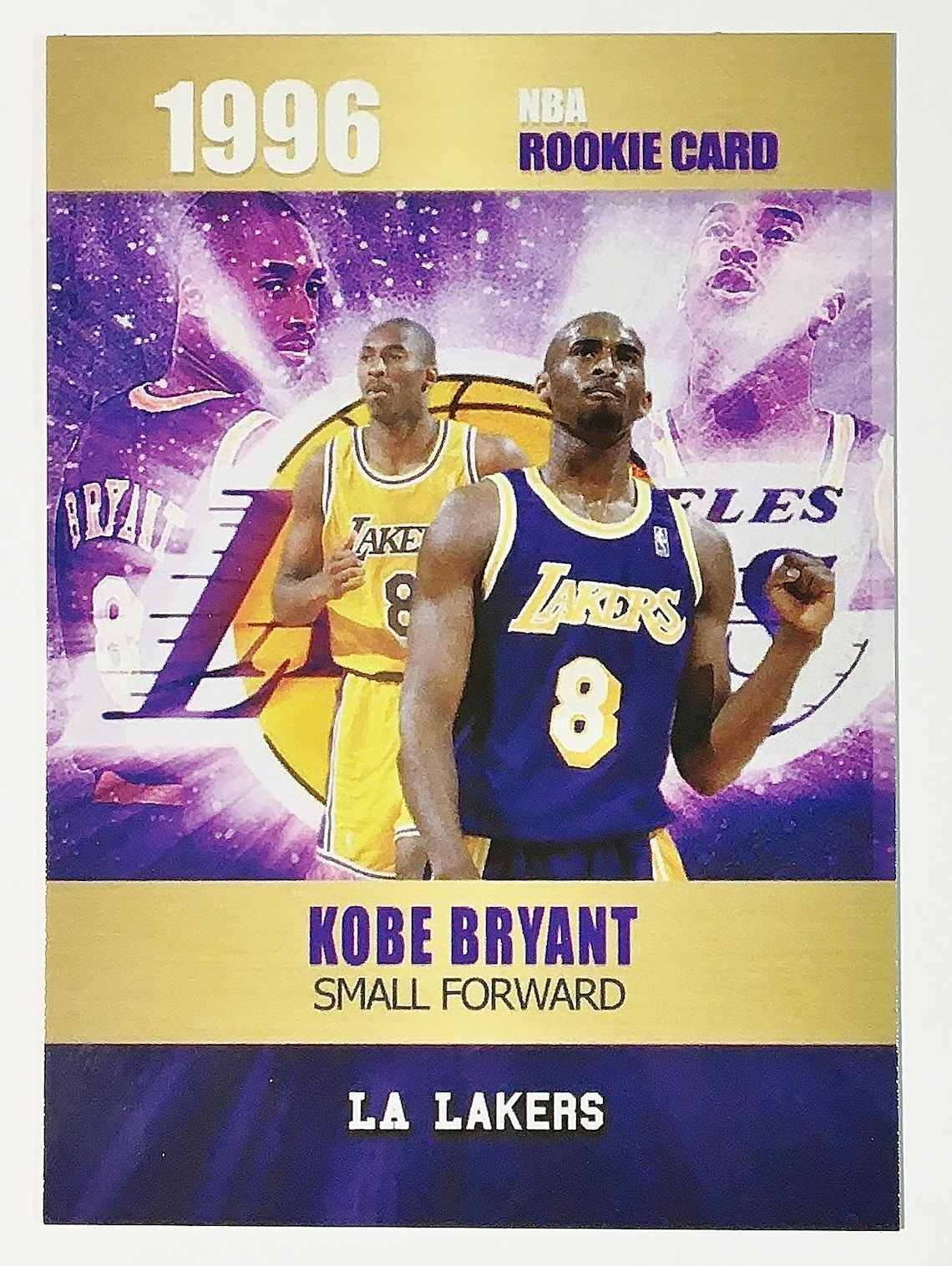 1996 Rookie Phenoms Kobe Bryant Custom Card Mint Condition Etsy