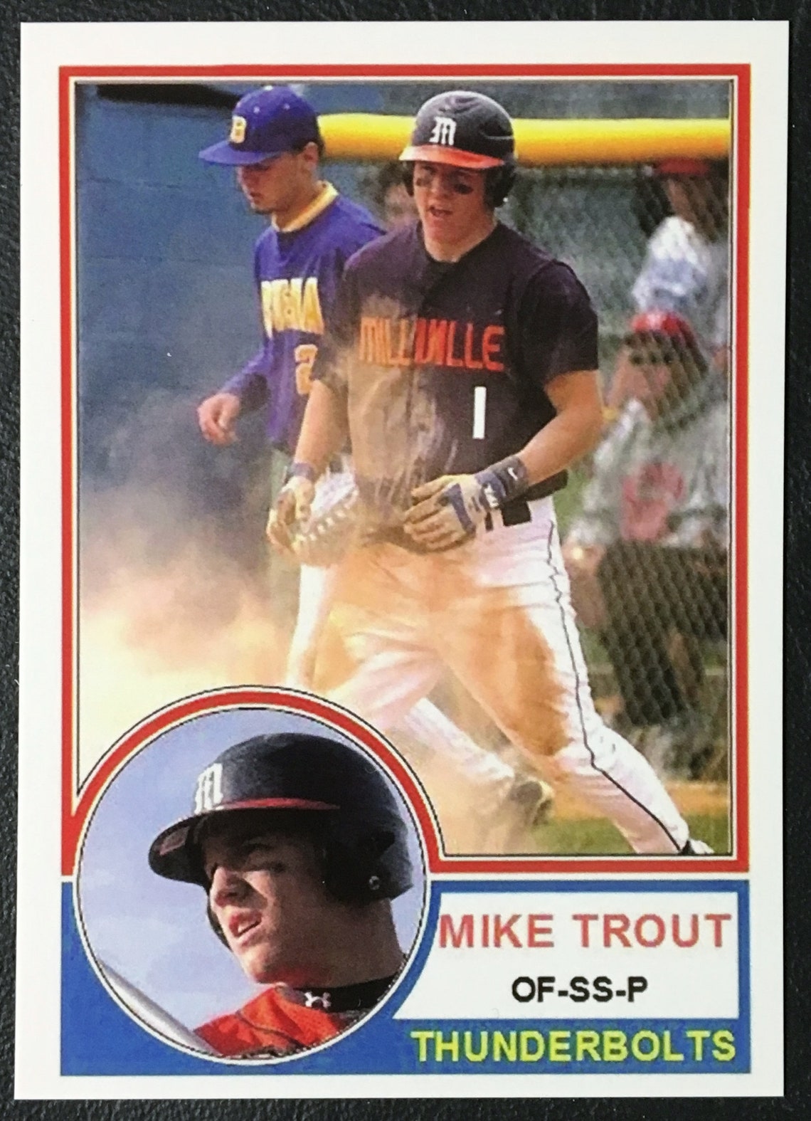 2008 Mike Trout High School Rookie Custom Card Mint Etsy