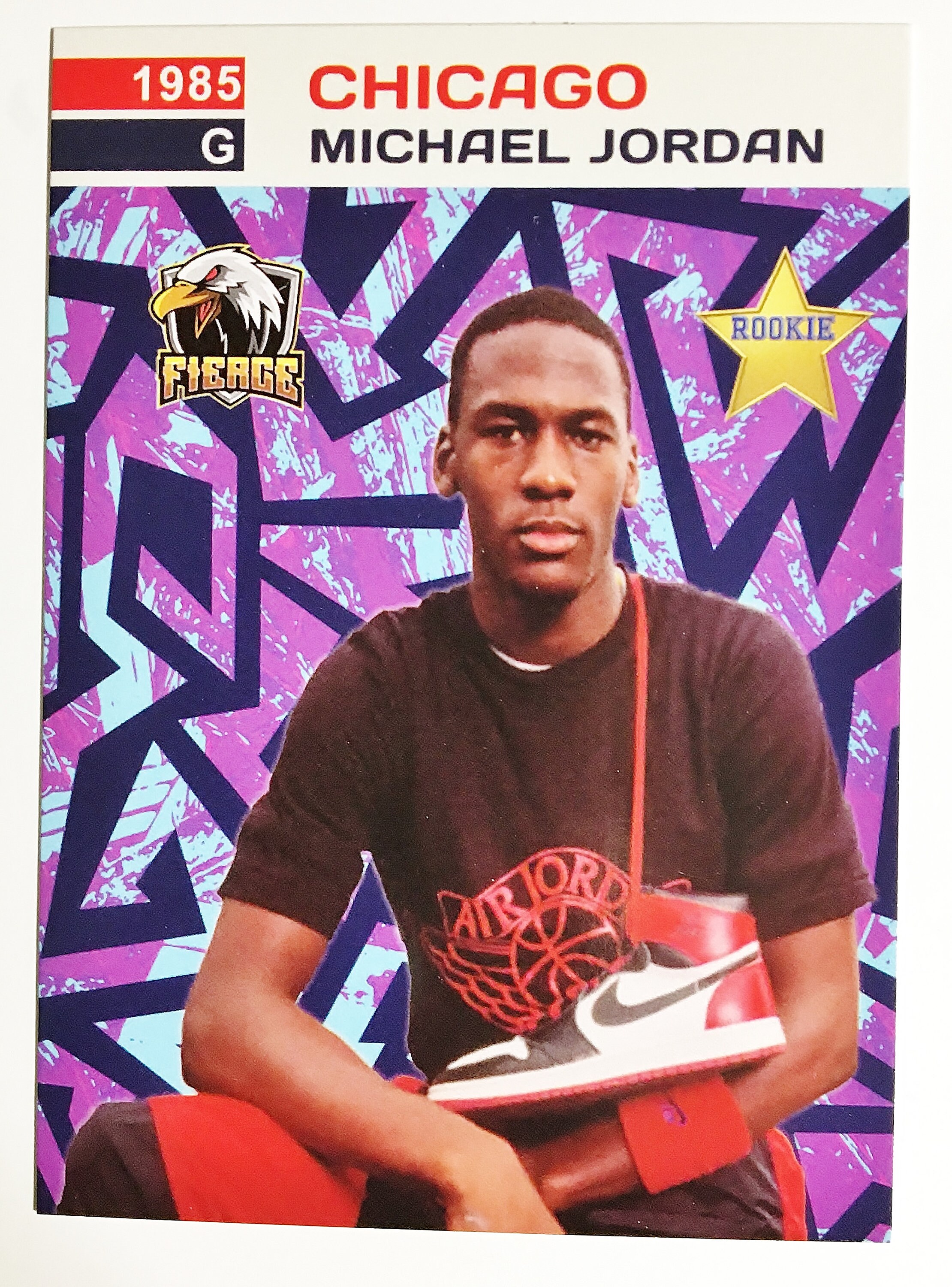 1985 Fierce Michael Jordan Star Rookie Nike Basketball - Etsy