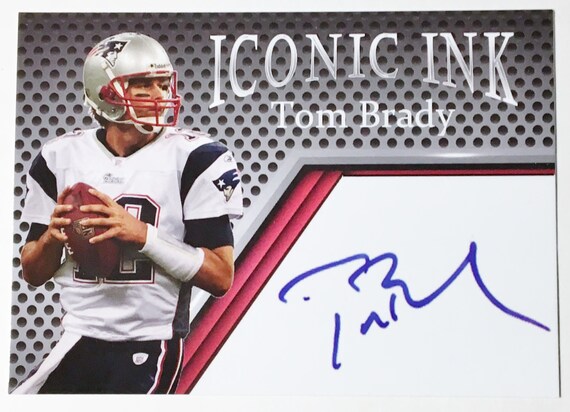 Tom Brady Iconic Ink Trading Card Facsimile Autograph MINT NEW England Patriots