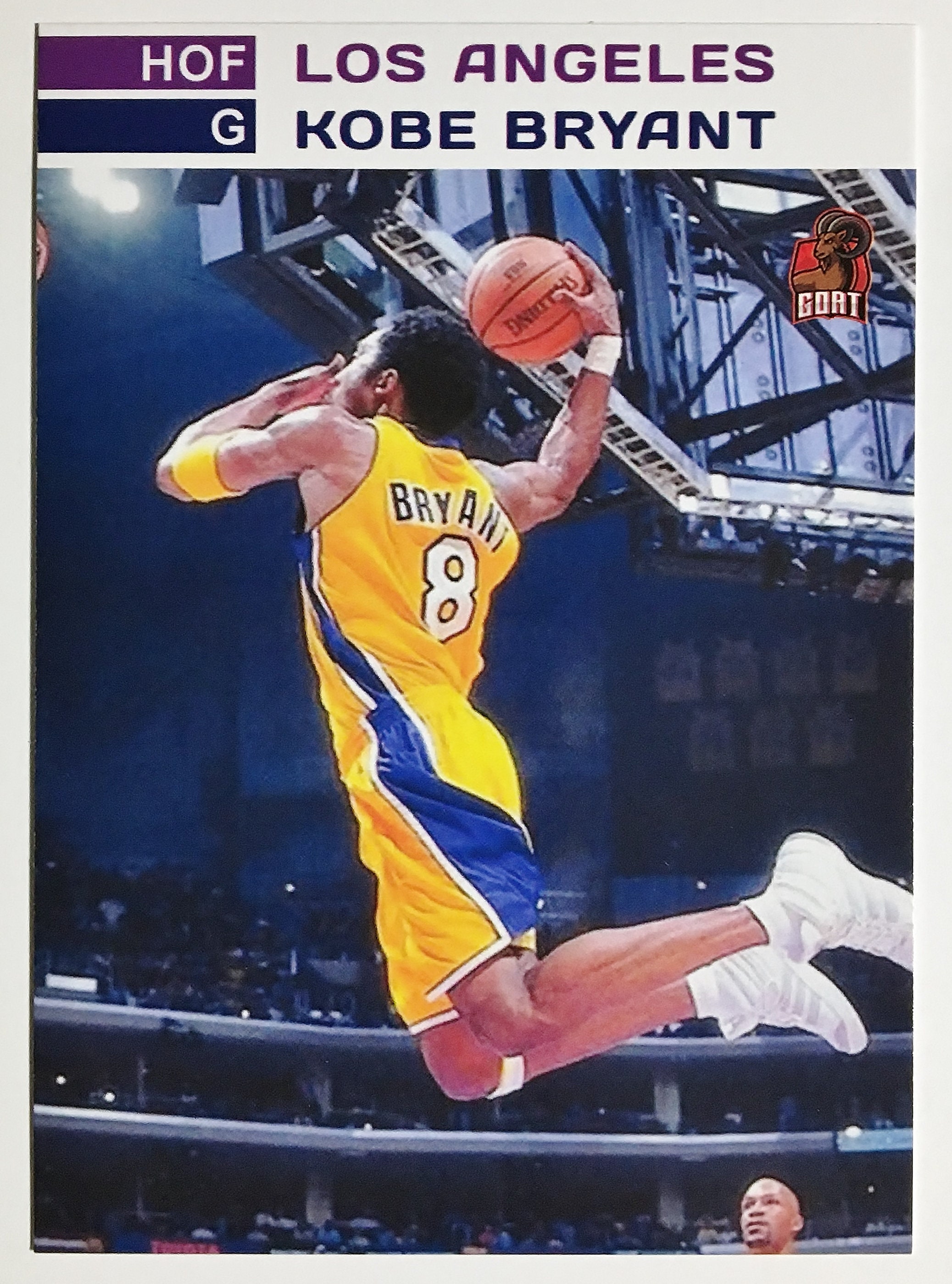 Kobe Bryant Custom Hall of Fame Card Mint Condition Los - Etsy