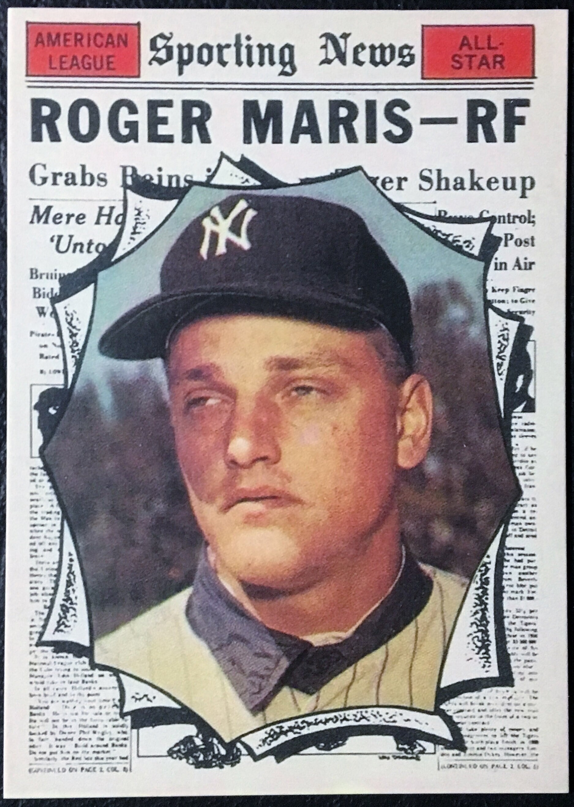 1961 576 Roger Maris Sporting News All-star Reprint Mint - Etsy