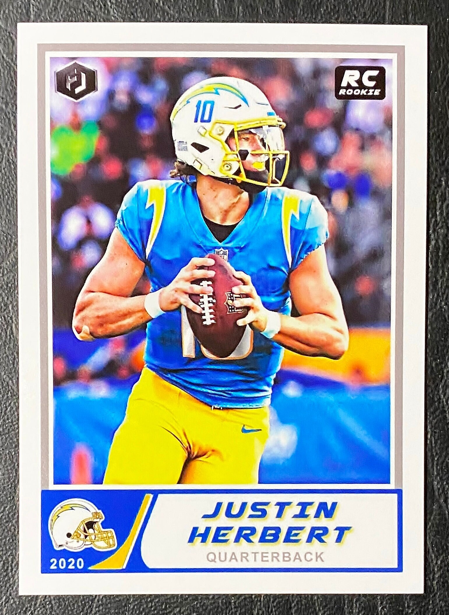 2020 Justin Herbert Rookie Custom Card Mint Condition Los - Etsy