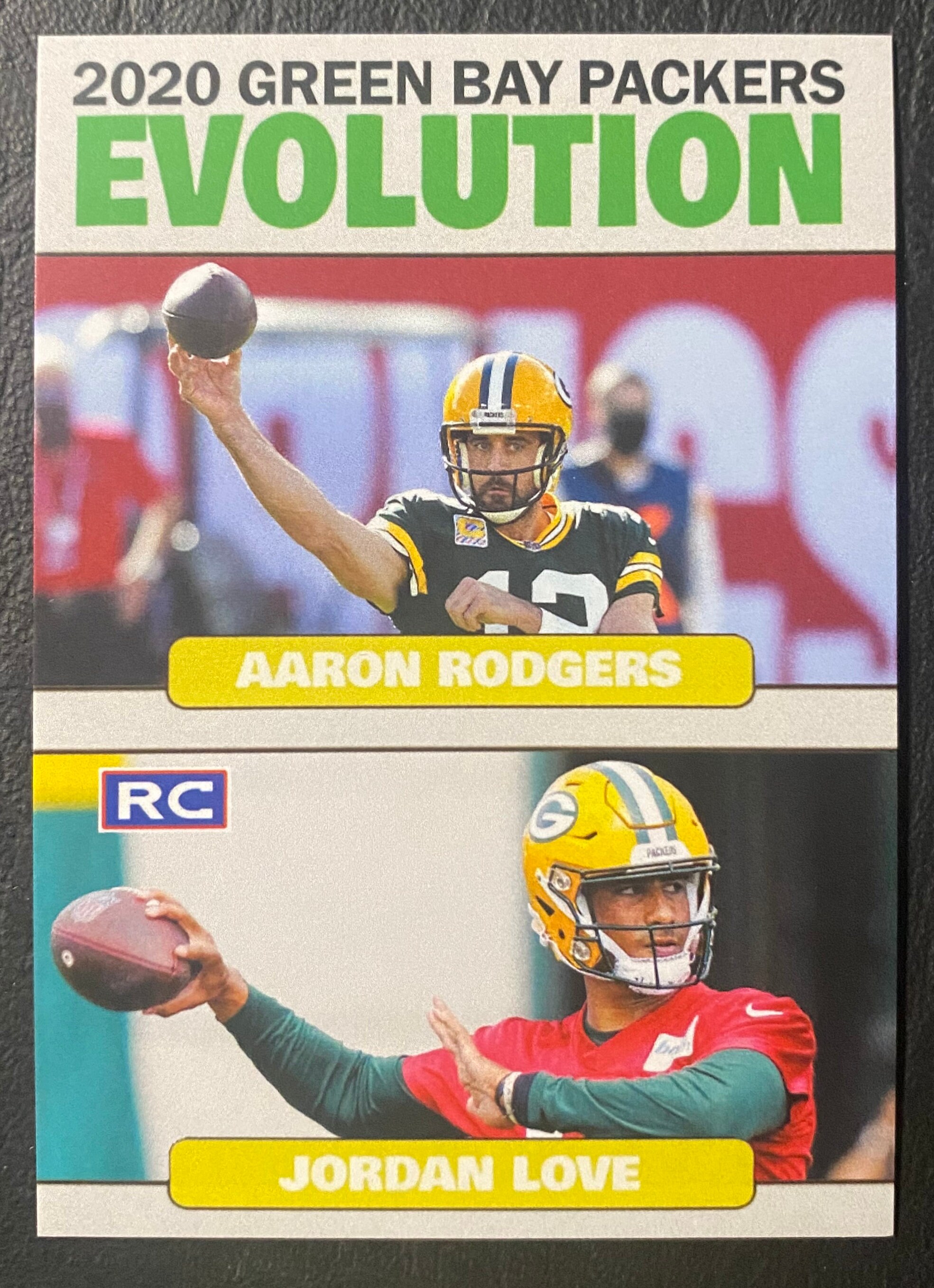 2020 Green Bay Packers Evolution Aaron Rodgers Jordan Love - Etsy