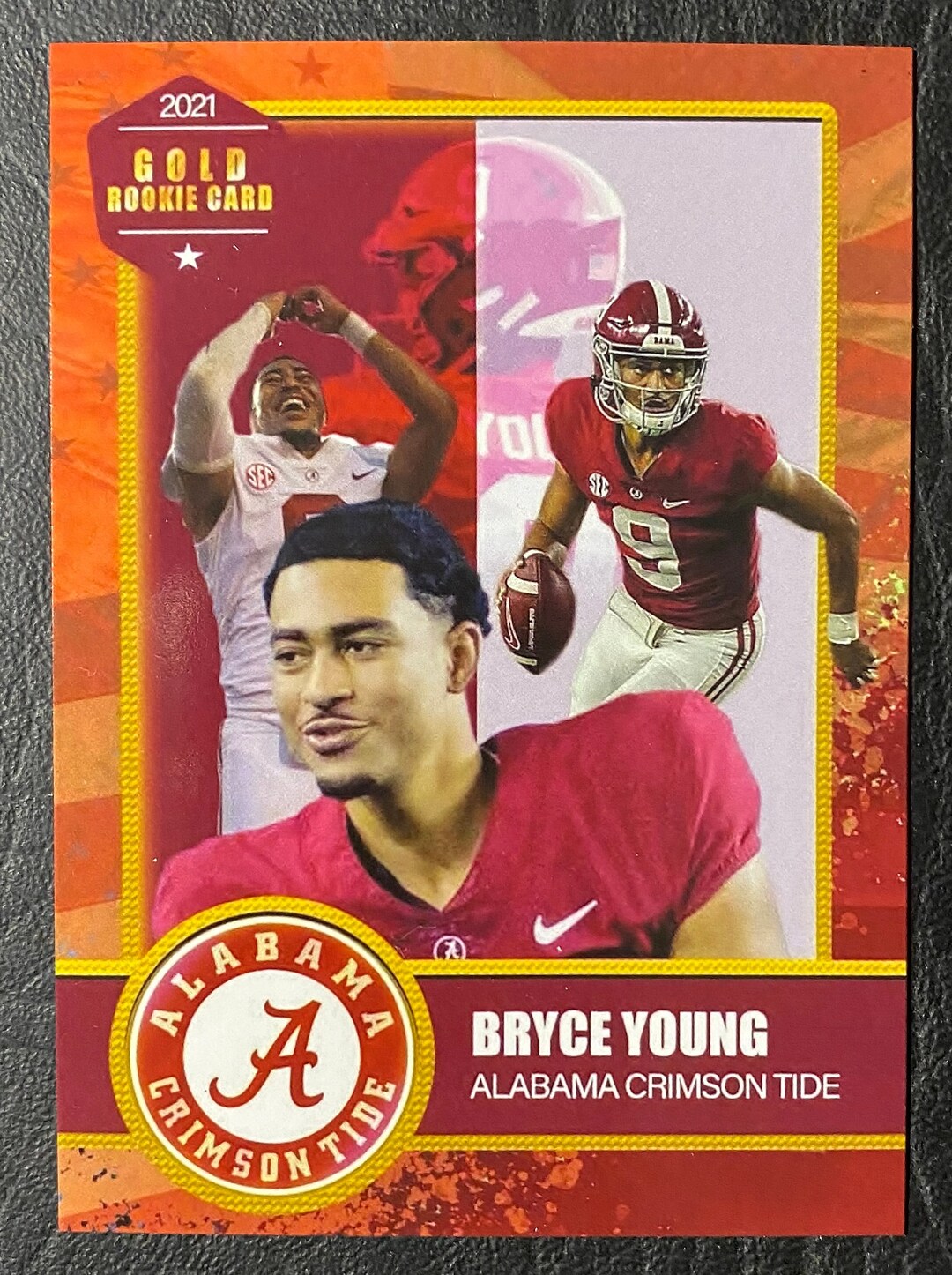 2021 Rookie Gems Bryce Young Gold College Rookie Custom Card Etsy