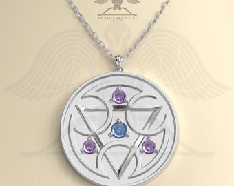 Mortal medallion pendant, custommade, handmade, made to order - 069