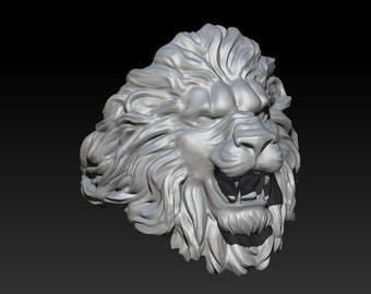 Lion Head open mouth .925 sterling silver ring michaelmjdesigns