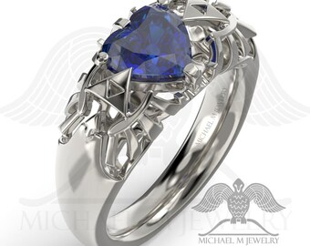 Legend HEART PURPLE ring, custommade, handmade ***Made to Order - 098