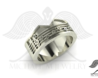 Container matching band music note .925 sterling silver - Custommade Handmade ***Made to Order michaelmjdesigns  -  808