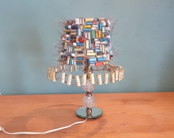 Original table lamp composed of electronic resistors