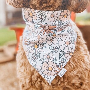 Flower Field Dog Bandana for Spring - Dog Accessories