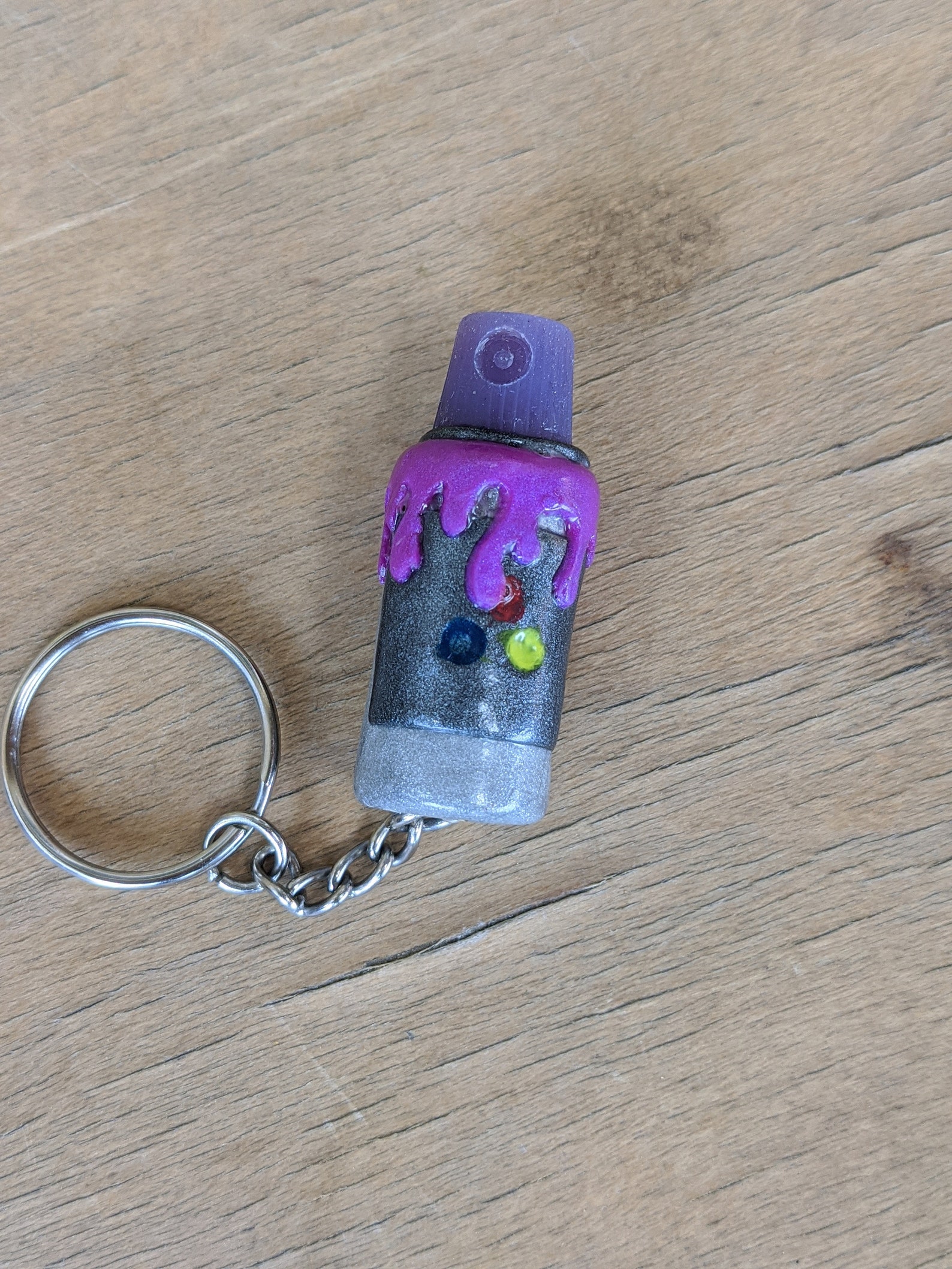 Mini spray can keychain with Hidden Metal Scribe Etsy