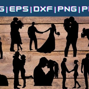 15+ Couple SVG Bundle, Love SVG Bundle, Wedding cut file, love clipart, svg files for silhouette, files for cricut, svg, dxf, eps, png, pdf
