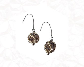 Earrings Shiny Bunches Facet/Silver