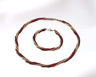 Set Twisted Spiral in Goud/Bruin