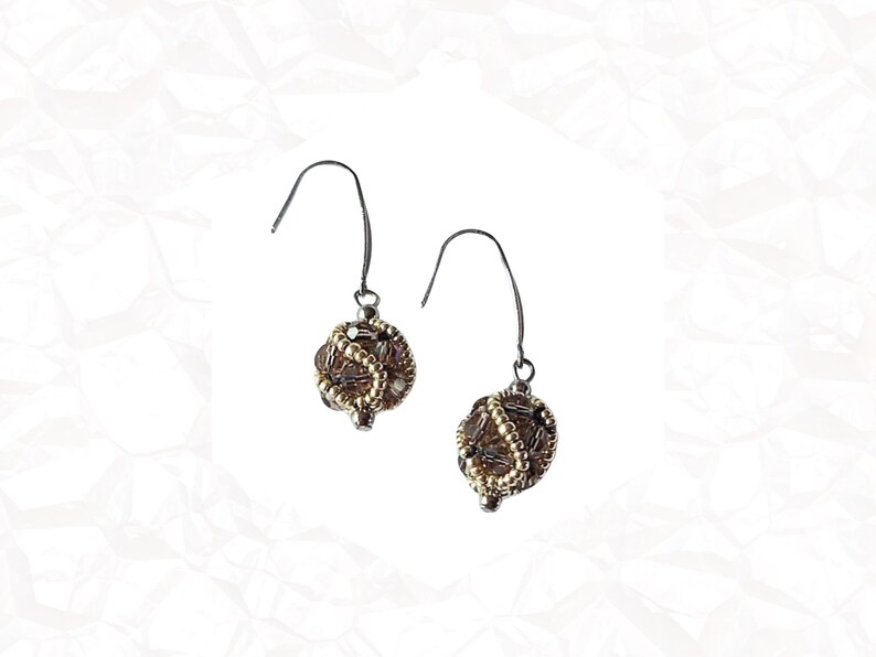 Earrings Shiny Bunches Facet/Silver image 1