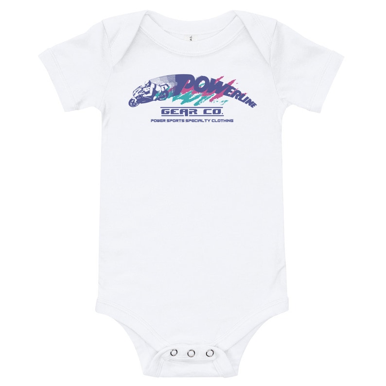 Baby Onesie T-Shirt clothing baby shower gift Maternity gift onesie one piece Powerline Gear Co tee shirt Roadracing tees gift