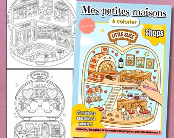 Il mio libro da colorare Mini Polly Pocket-Style Houses – Mini negozi | PDF