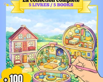 Collezione completa - My Little Houses Coloring Book - Polly Pocket Style | My Mini Polly Pocket - Style Houses Coloring Book - PDF to i