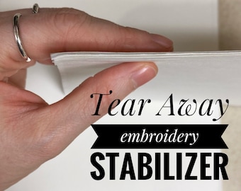 8x8" Tear Away Embroidery Stabilizer Sheets
