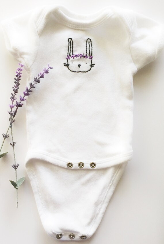 embroidered baby onesie