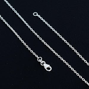 Sterling Silver Cable Chain Necklace: 925 Silver Gift