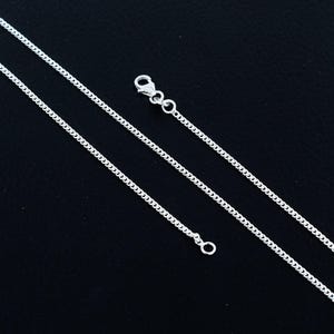 925 Sterling Silver Curb Link Chain Necklace