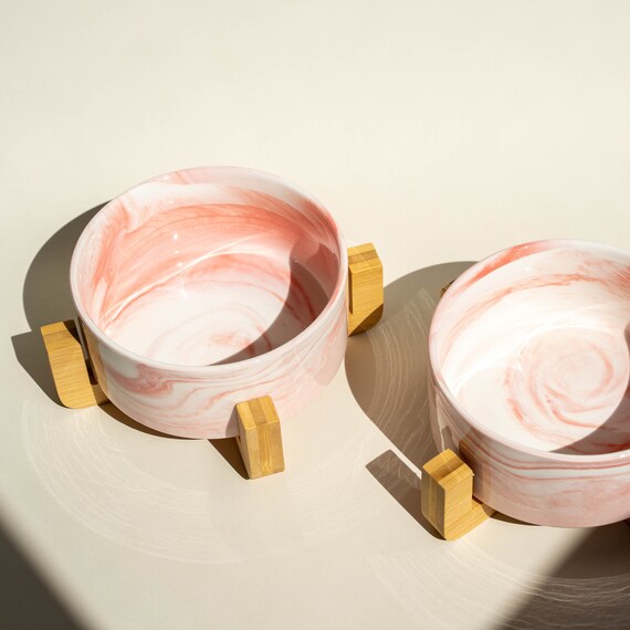 Mid century Modern Dog Bowl Modern Dog Bowl Ceramic Dog Bowl