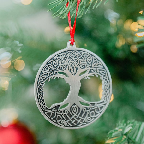 Celtic Roots Christmas Tree Ornament - Tree of Life Christmas Decoration