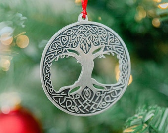 Celtic Roots Christmas Tree Ornament - Tree of Life Christmas Decoration