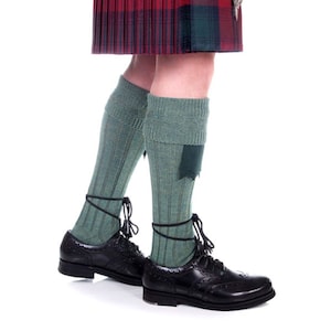 Lovat Green Kilt Hose Wool Blend Made in Scotland the Celtic Croft Kilt ...