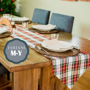 Reversible Homespun Tartan Table Runner (M-Y Tartans)