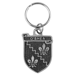 O&#39;Shea Irish Coat of Arms Pewter Key Chain