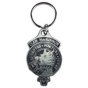 MacKinnon Clan Crest Solid Pewter Key Chain - Scottish Clan